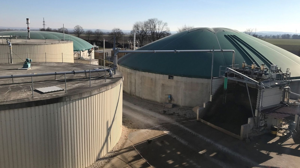 Die Biogasanlage in Reimlingen, im Landkreis Donau-Ries