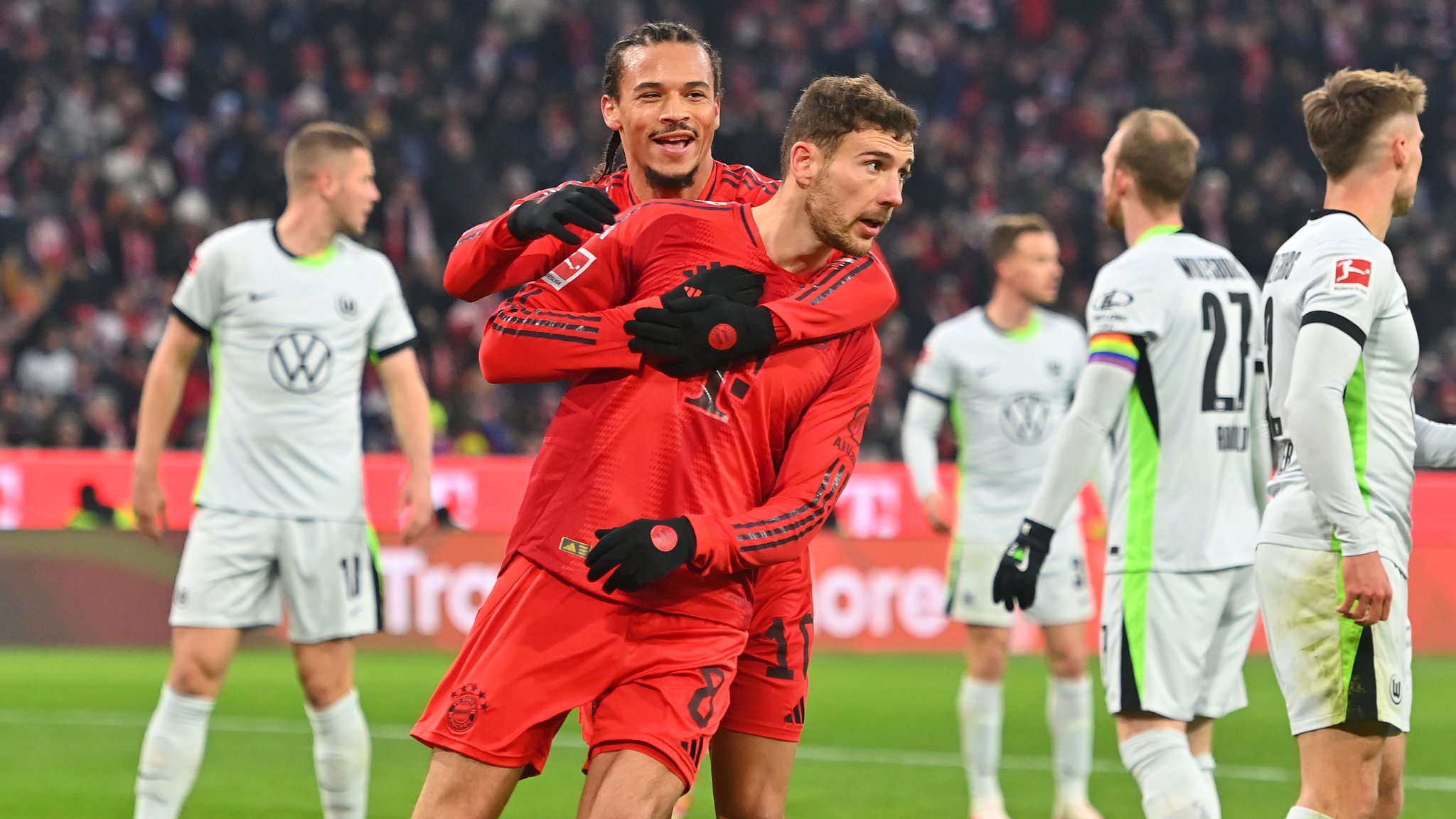 Leroy Sane und Leon Goretzka 