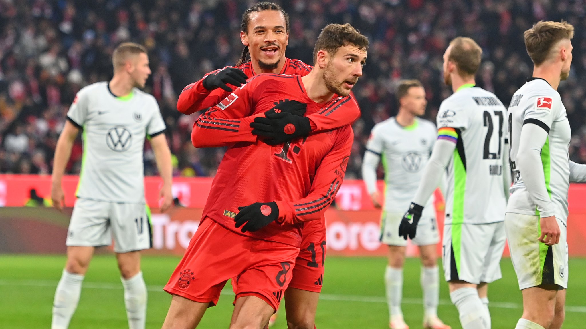 Leroy Sane und Leon Goretzka 