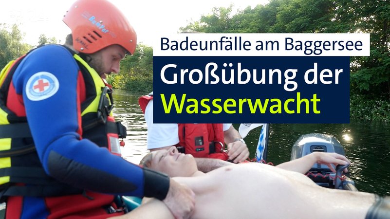 Großkampftag für die Wasserwacht Alzenau: Sie müssen einen Ertrunkenen auf dem Grund eines Baggersees finden.