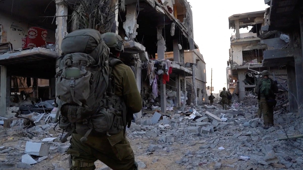Israelischer Soldat im Gazastreifen