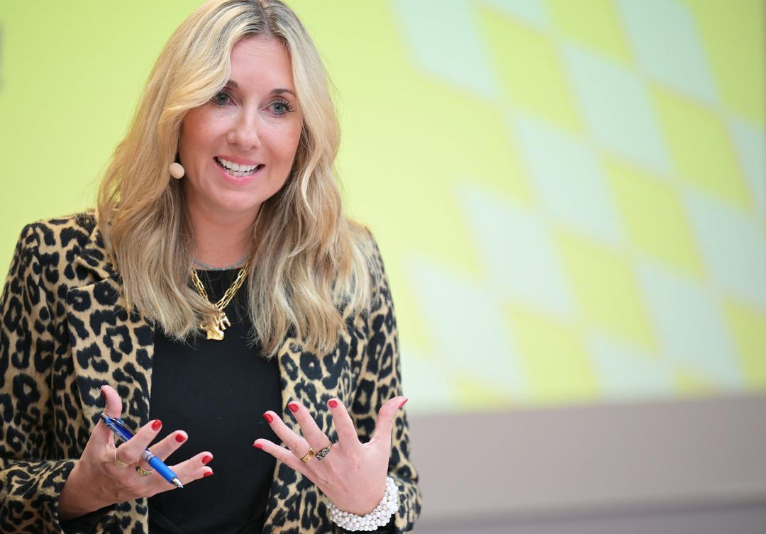 Anna Stolz, Kultusministerin in Bayern, nimmt zum Schulstart an einer Pressekonferenz teil.