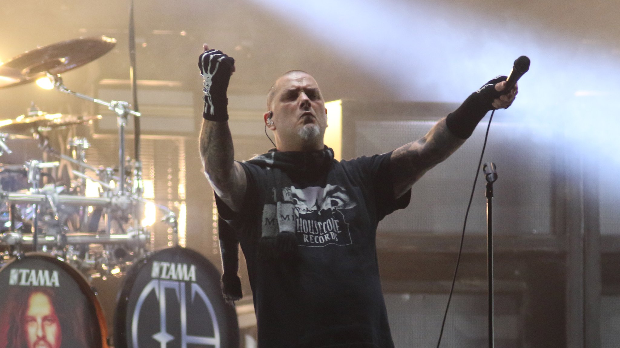 Pantera-Frontman Phil Anselmo bei einem Konzert im mexikanischen Toluca.