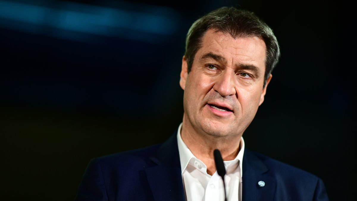 Markus Söder, CSU-Vorsitzender und bayerischer Ministerpräsident, spricht bei einem Pressestatement nach der Bundestagswahl 