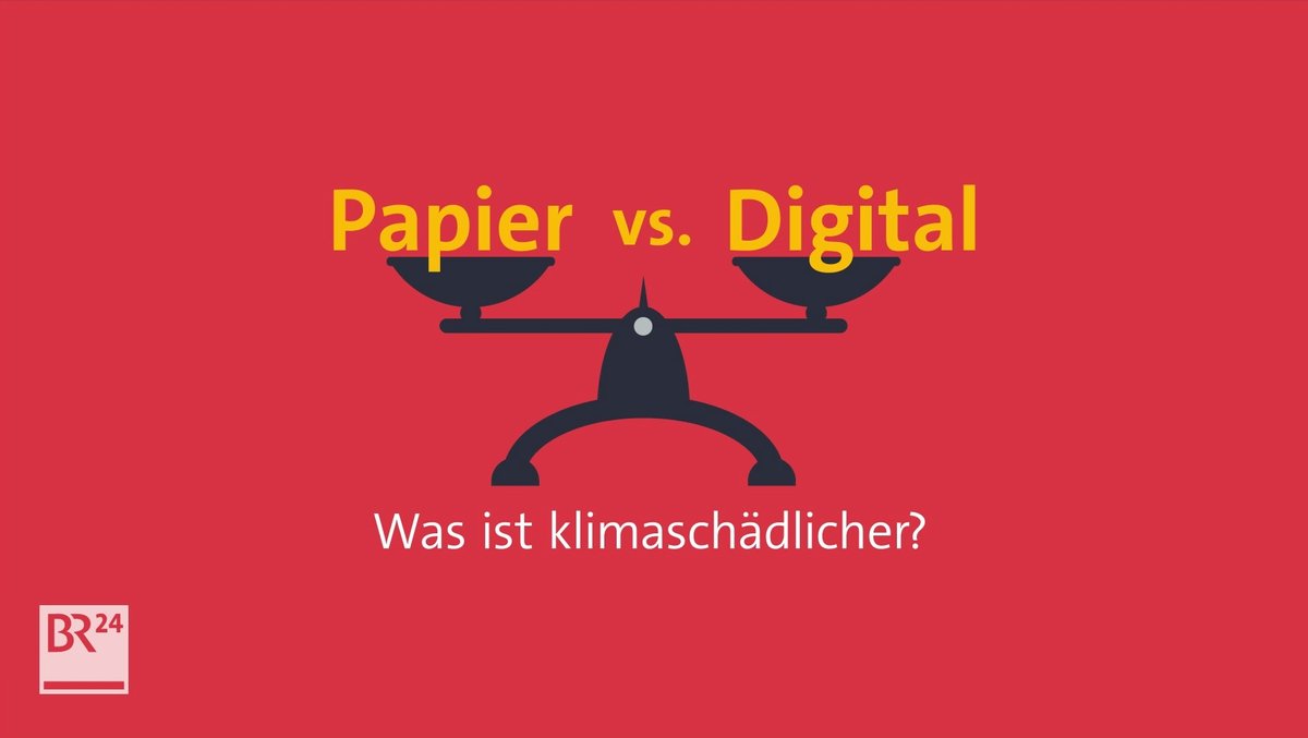 #fragBR24💡 Papier vs. Digital – Was ist klimaschädlicher?