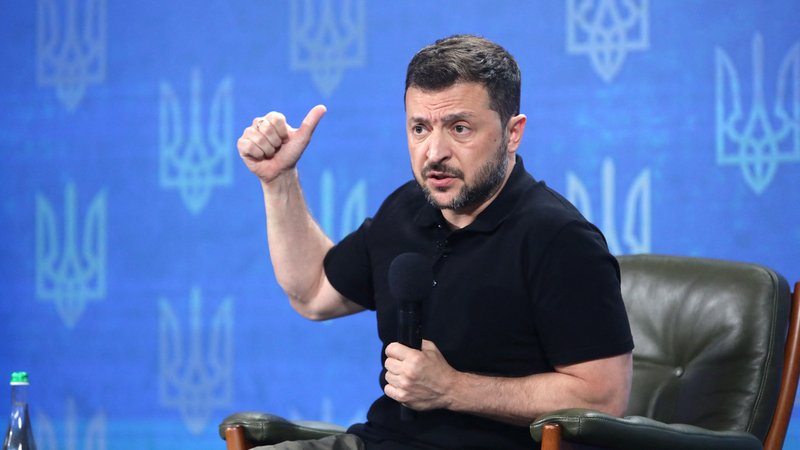 Am 27. August beim "Unabhängigkeitsforum" in Kiew | Bild: Oleksandr Klymenko/Picture Alliance Am 27. August beim "Unabhängigkeitsforum" in Kiew