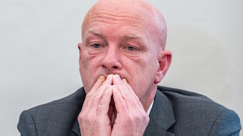 Joachim Wolbergs am 20. Mai während einer Pressekonferenz. | Bild: pa/dpa | Armin Weigel Joachim Wolbergs am 20. Mai während einer Pressekonferenz.