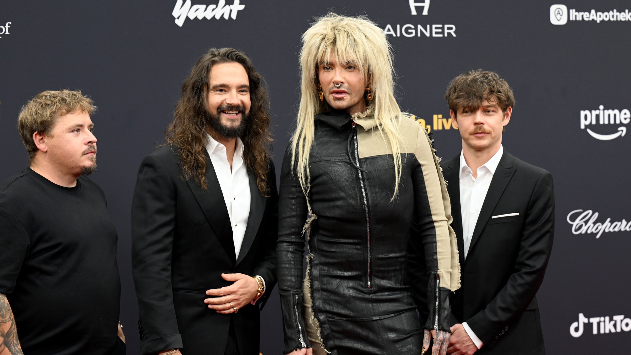 Die Band Tokio Hotel bei der Bambi-Verleihung 2025 in den Bavaria Filmstudios. | Bild: dpa-Bildfunk/Felix Hörhager Die Band Tokio Hotel bei der Bambi-Verleihung 2025 in den Bavaria Filmstudios.