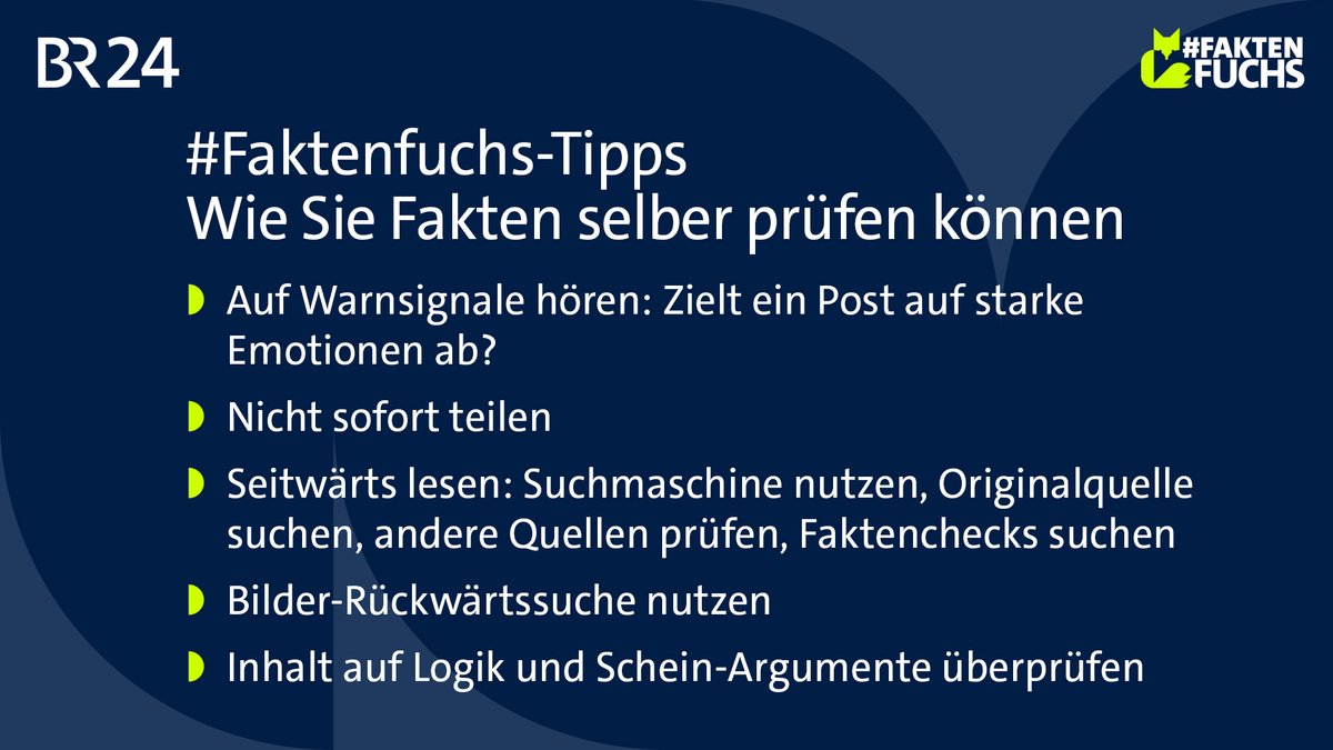 #Faktenfuchs-Tipps fürs Selber-Prüfen