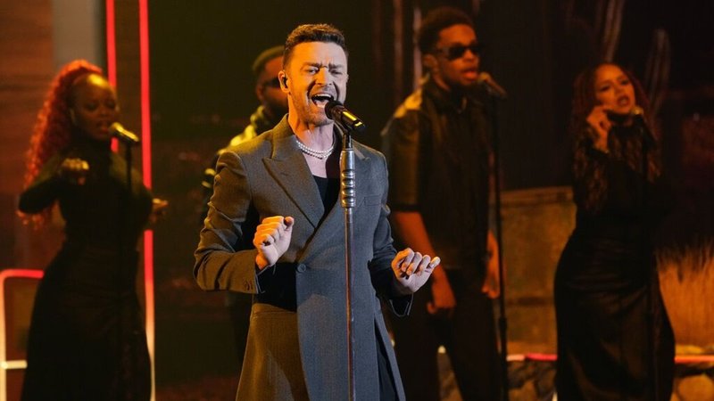 Justin Timberlake bei einem Auftritt | Bild: dpa-Bildfunk/Chris Pizzello Justin Timberlake bei einem Auftritt