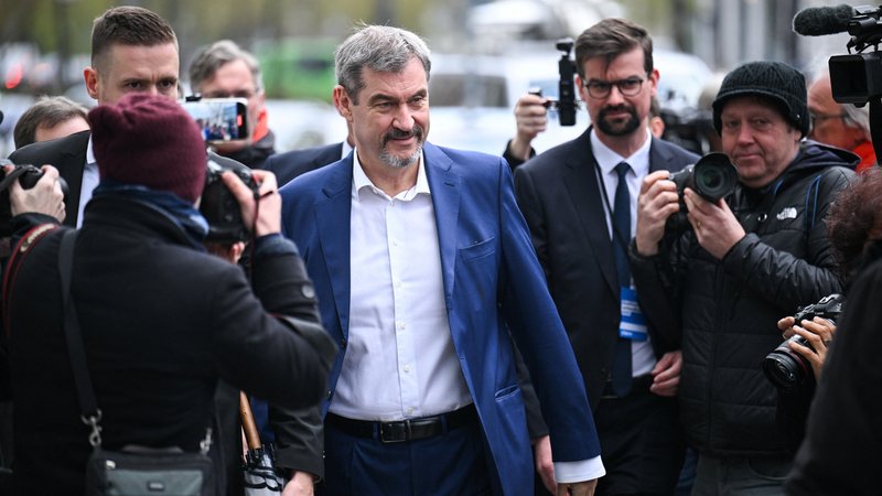 Markus Söder in Berlin | Bild: REUTERS/Annegret Hilse Markus Söder in Berlin