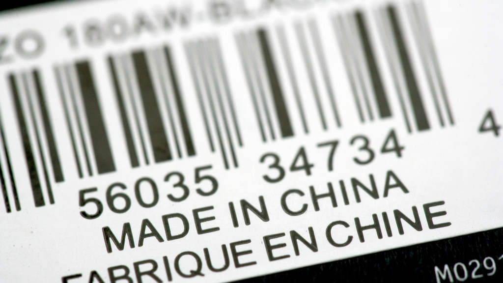 Warenlabel "Made in China"