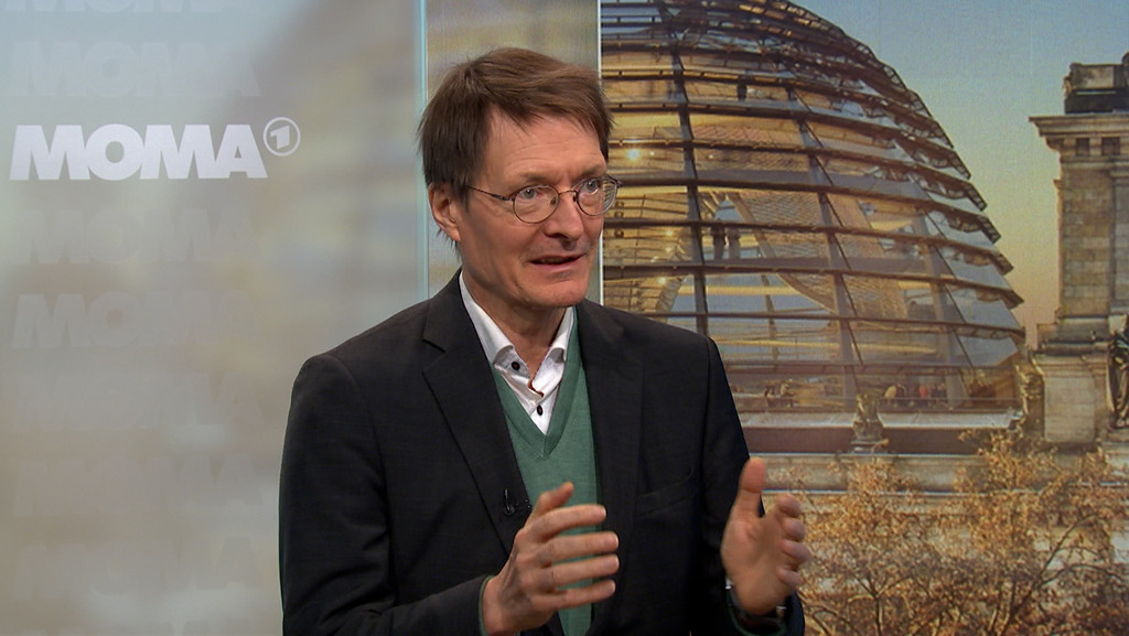 Bundesgesundheitsminister Lauterbach im "Morgenmagazin" der ARD | Bild: BR Bundesgesundheitsminister Lauterbach im "Morgenmagazin" der ARD