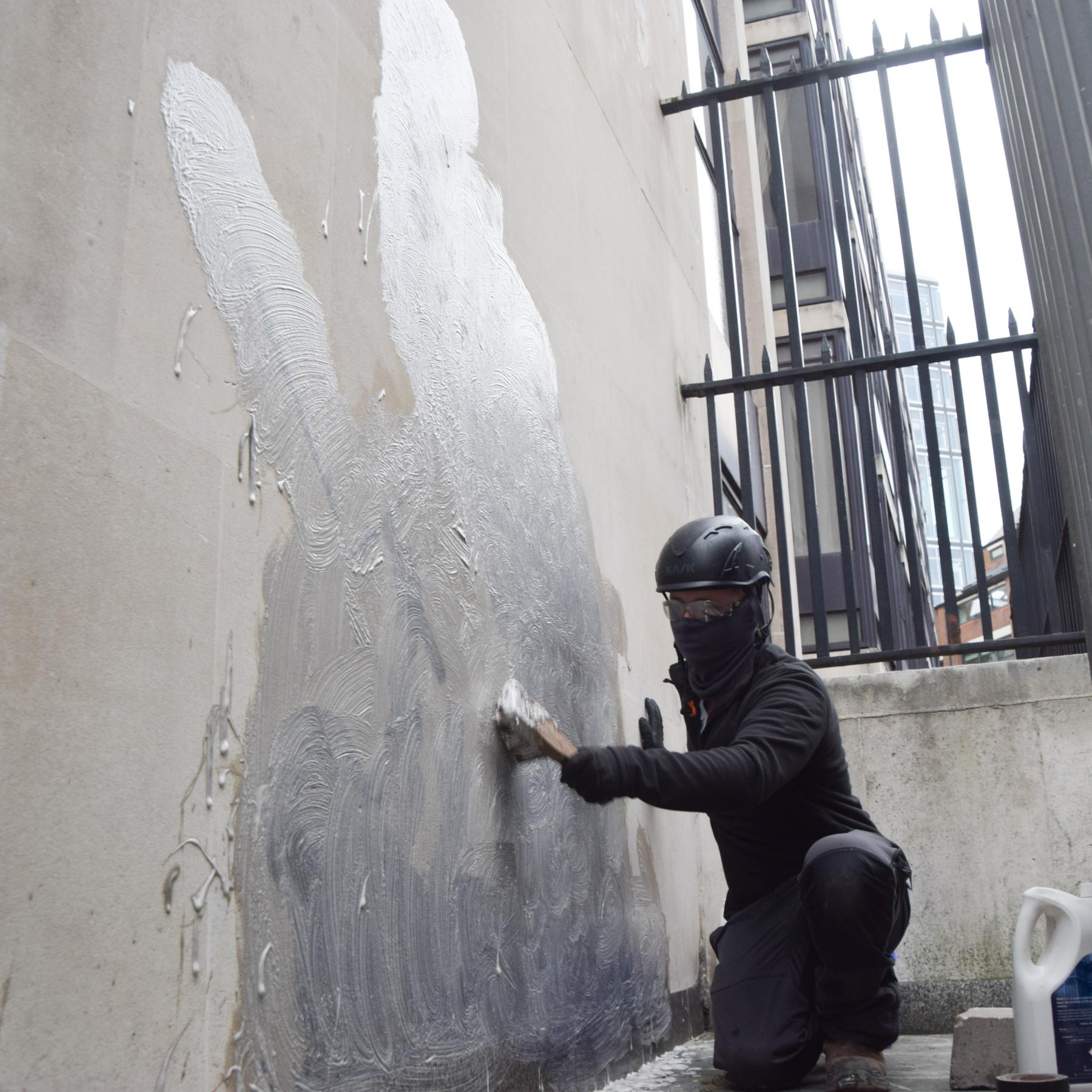 Schon wieder weg: Die kurze Geschichte des neuen Banksy-Bildes in London