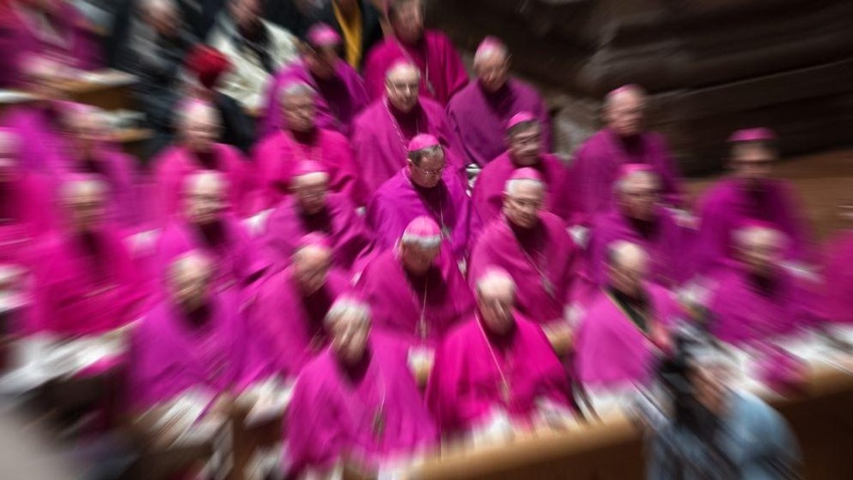 Bischöfe bei der Frühjahrs-Vollversammlung der Deutschen Bischofskonferenz in Mainz 2020.