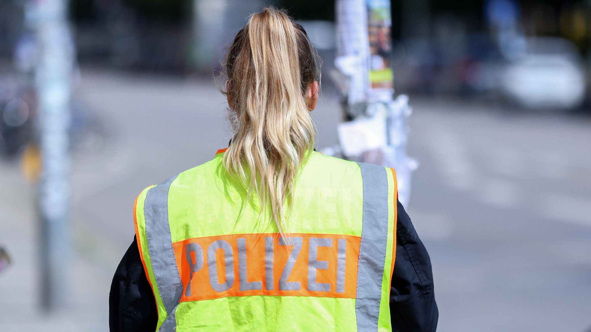 Eine Polizistin im Einsatz bei der Schießerei in München am 5. September.