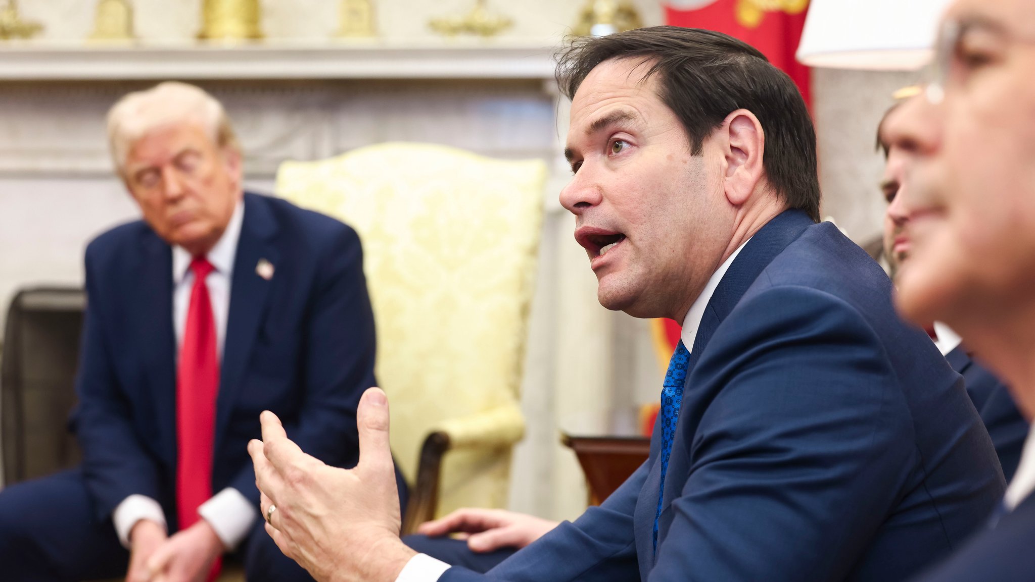 US-Außenminister Marco Rubio beim Treffen mit Selenskyj