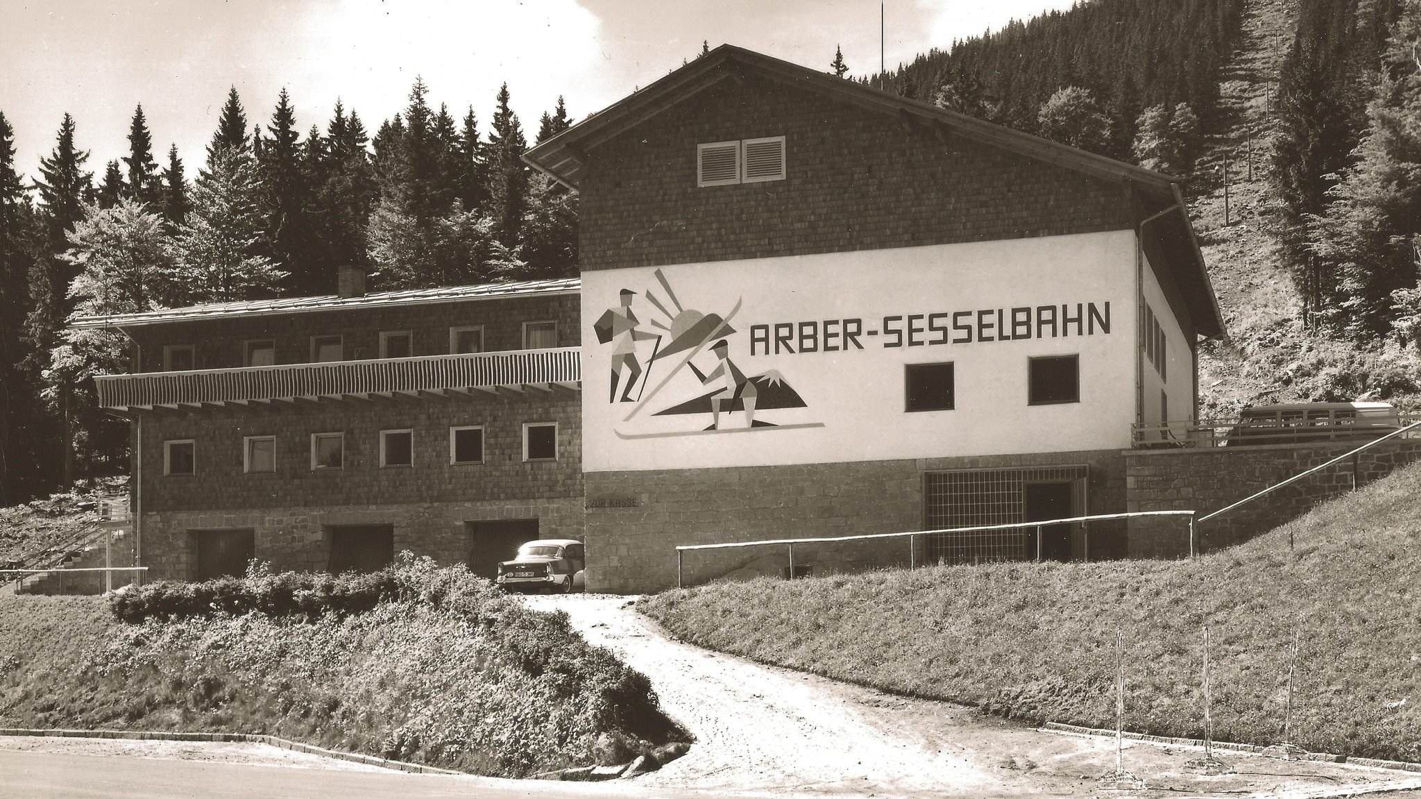 Die Talstation der Arber-Sesselbahn