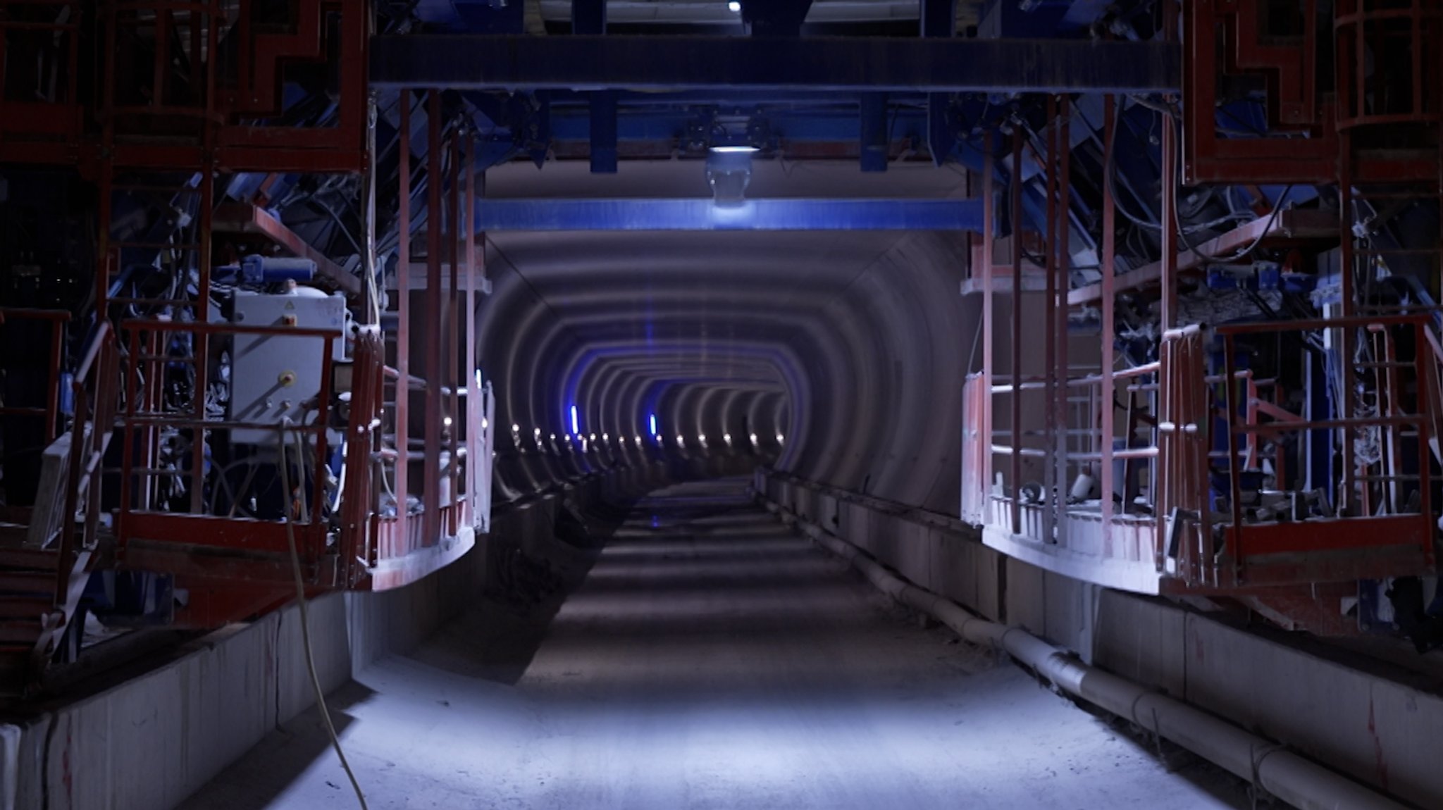 In den Röhren des Kramertunnels herrscht durch den Baustopp eine gespenstische Atmosphäre. 