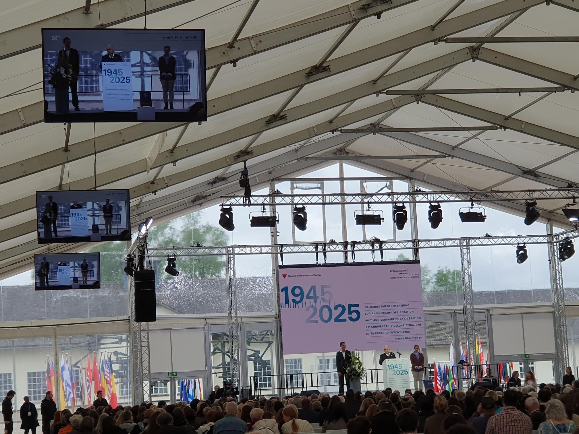 Gedenkfeier in KZ-Gedenkstätte Dachau.