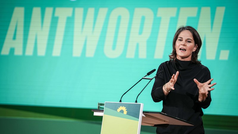 Außenministerin Annalena Baerbock auf dem Bundesparteitag der Grünen