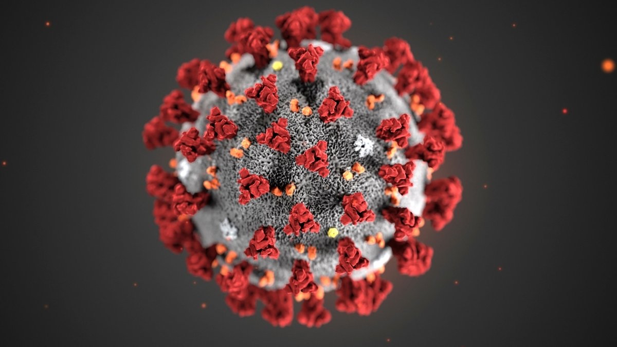 Eine Illustration des Coronavirus 