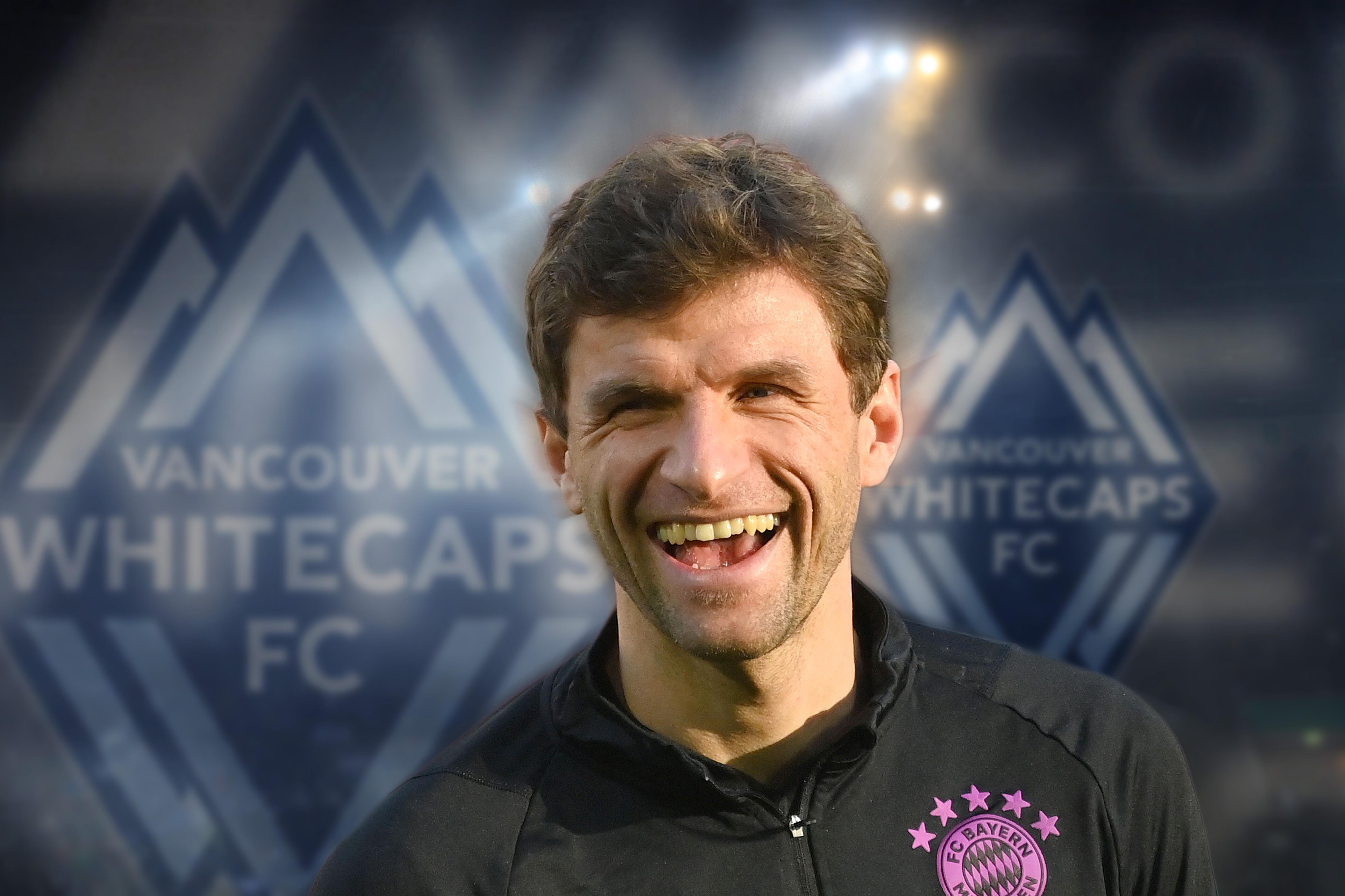 Thomas Müller wechselt zu den Vancouver Whitecaps (Fotomontage)
