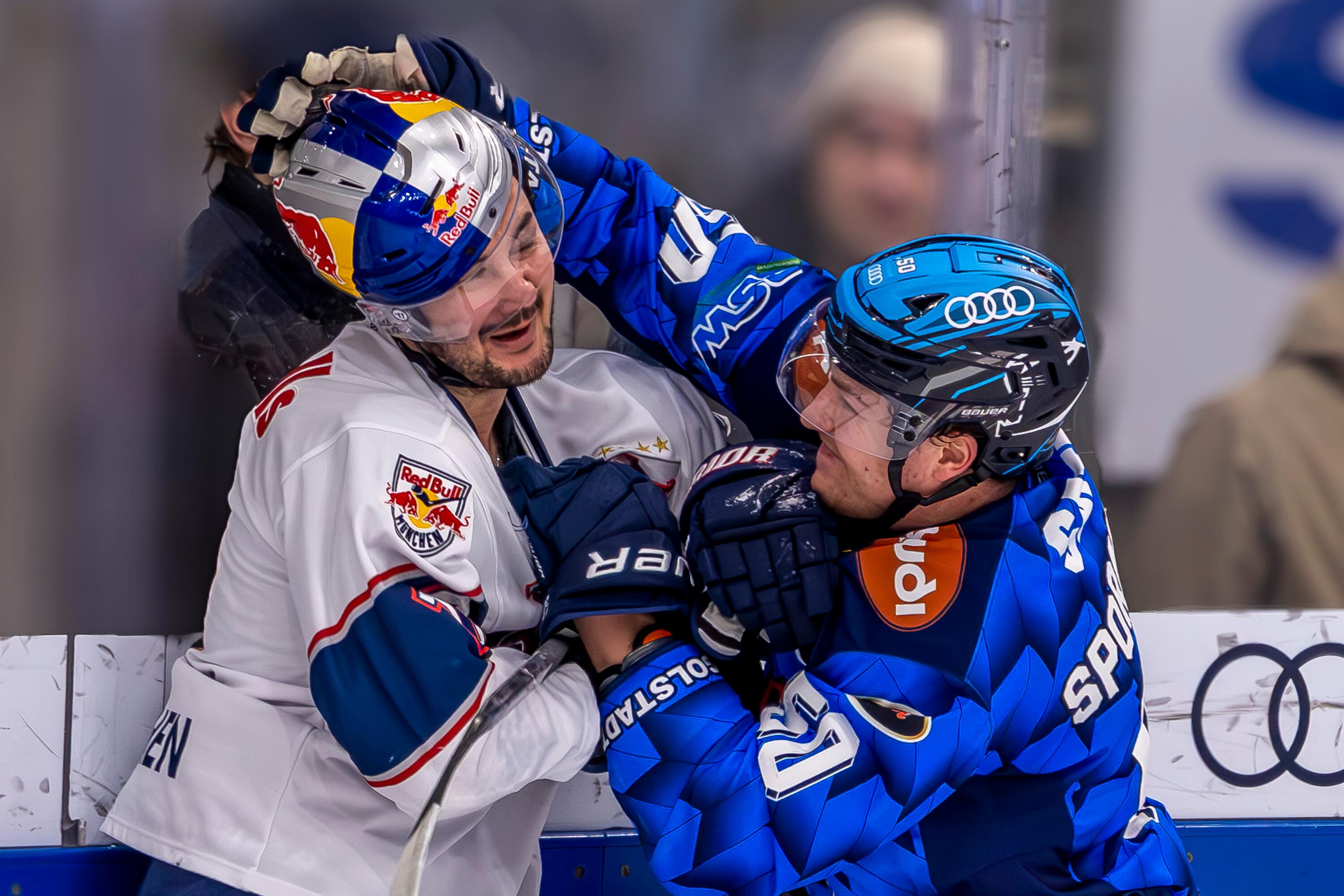 Schlägerei im Play-off-Viertelfinale zwischen dem ERC Ingolstadt und dem EHC München