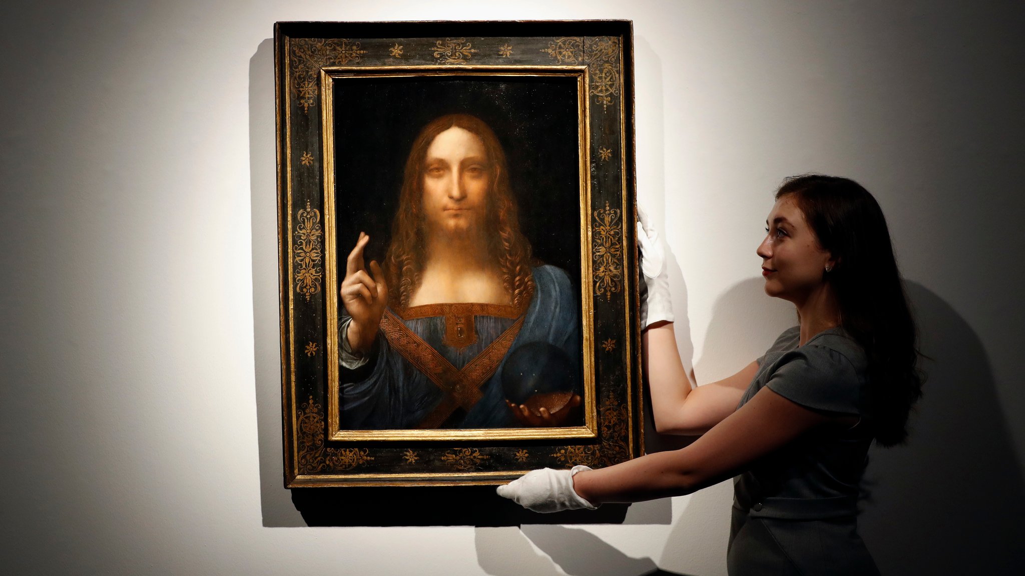 Das Bild "Salvator Mundi", das Leonardo da Vinci zugeschrieben wird, wurde 2017 in New York für 450,3 Millionen Dollar versteigert.