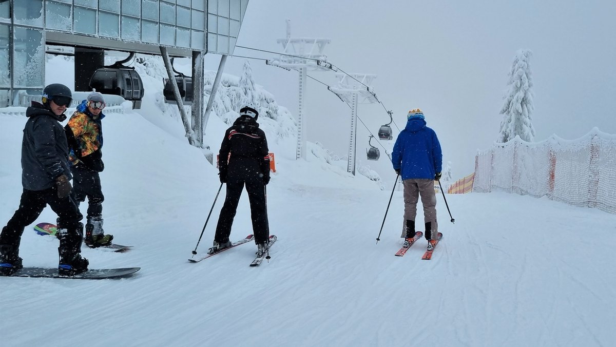 Der Große Arber ist in die Skisaison gestartet