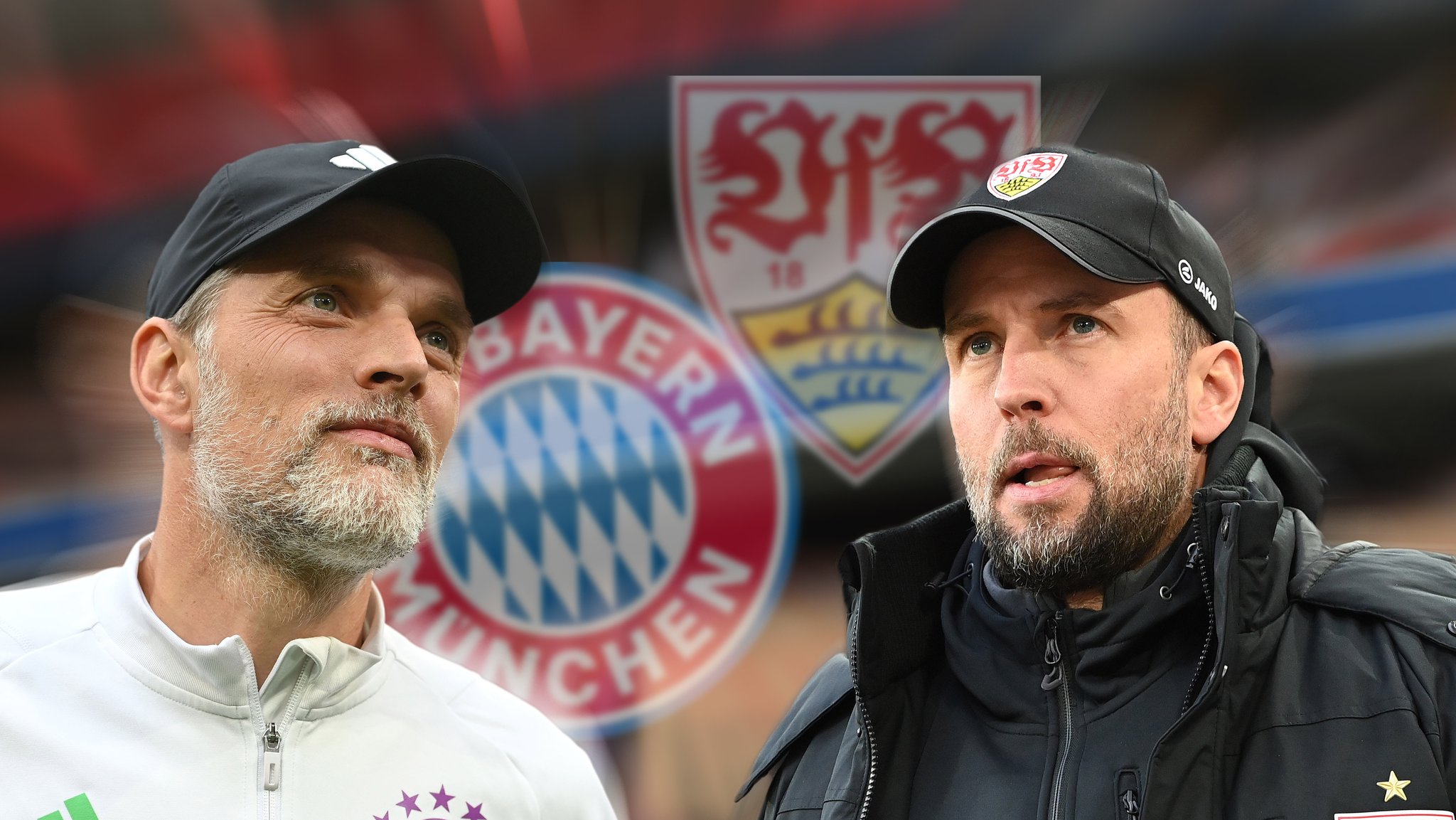 Thomas Tuchel (links) gegen Sebastian Hoeneß