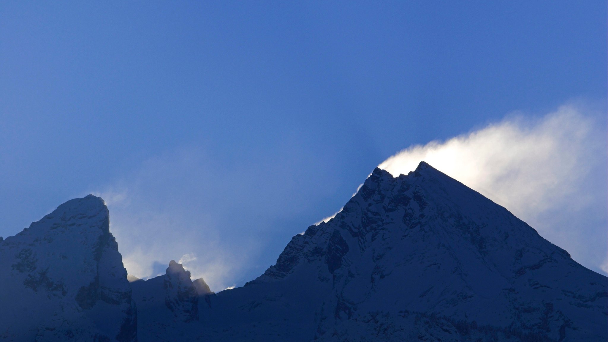 Archivbild: Schneeverwehung auf dem Watzmann