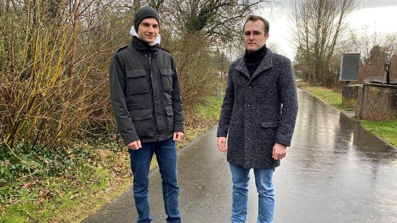 Till Wolf (li.) und Patrick Reining (re.) haben am Aschaffenburger Floßhafen eine Vergewaltigung verhindert.