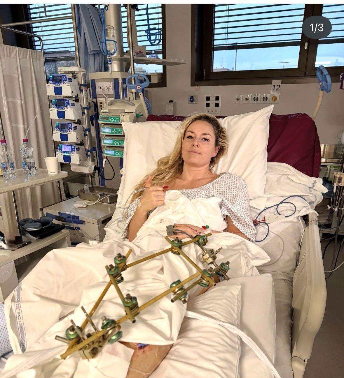 Lindsey Vonn im Krankenhaus