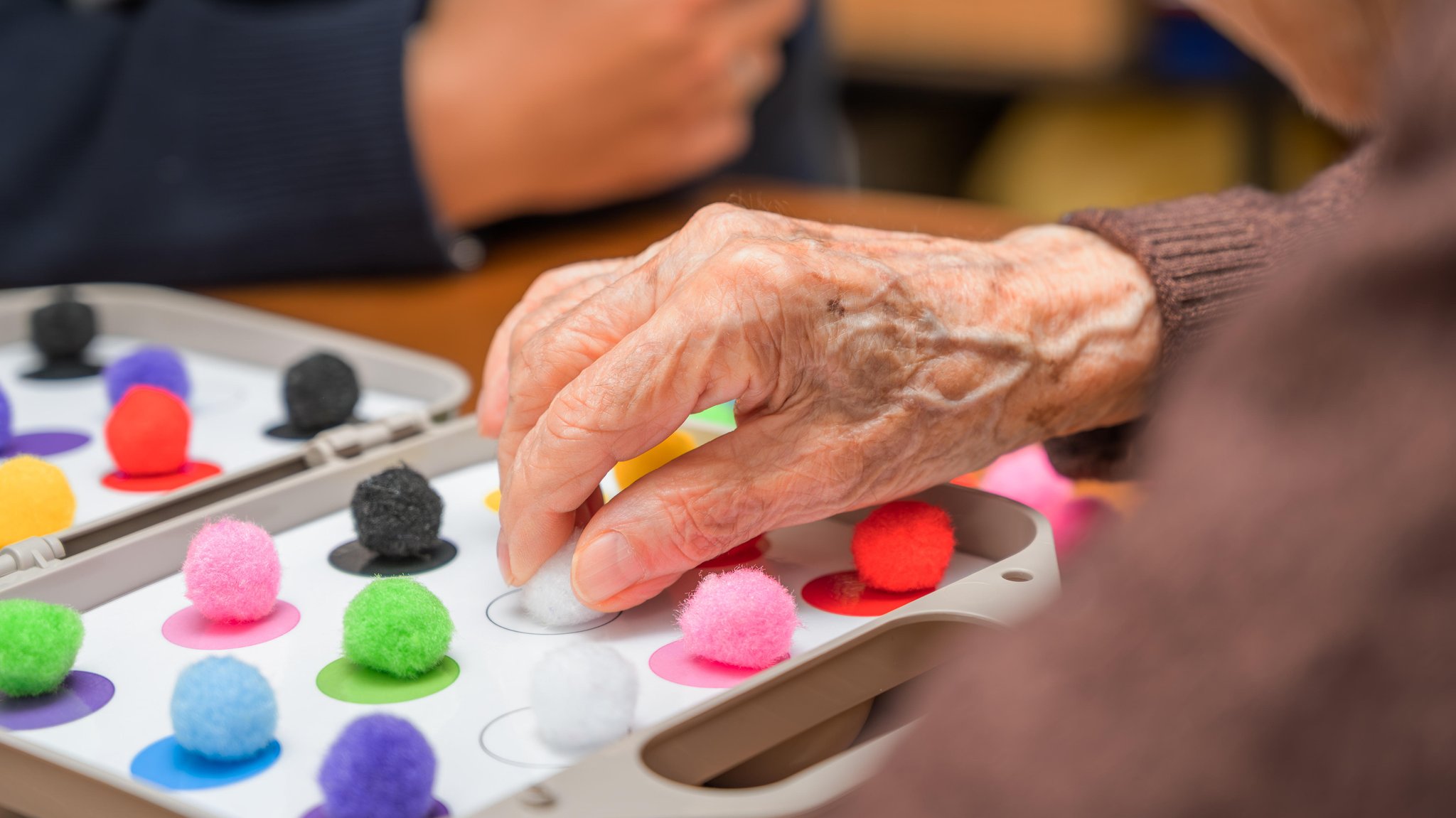 Alzheimer-Patient in einer Reha-Klinik.