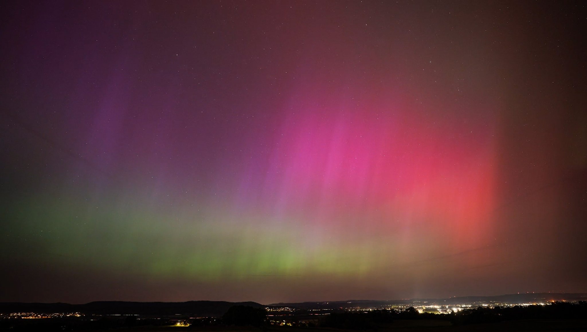 Polarlichter sind über Deutschland zu sehen