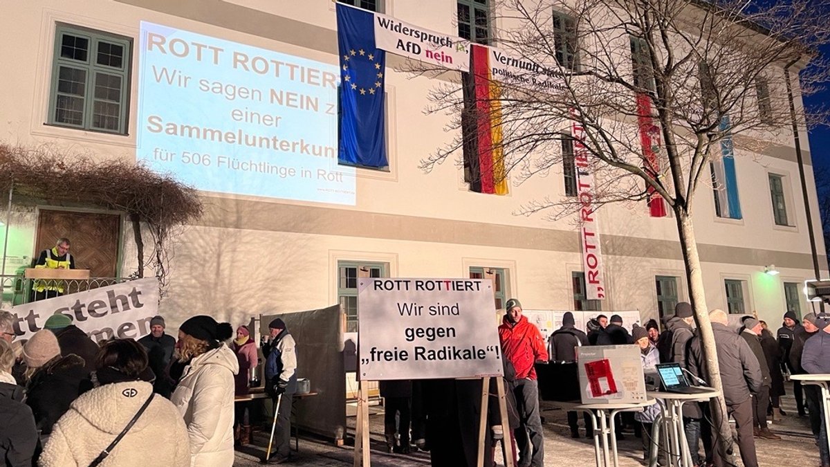 Streit um Flüchtlingsunterkunft: Drei Demos in Rott am Inn