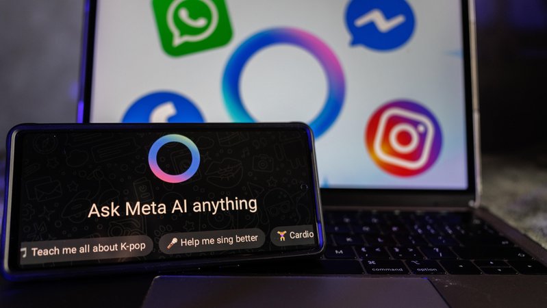 (Symbolbild) Meta AI | Bild: picture alliance / Sipa USA | SOPA Images (Symbolbild) Meta AI