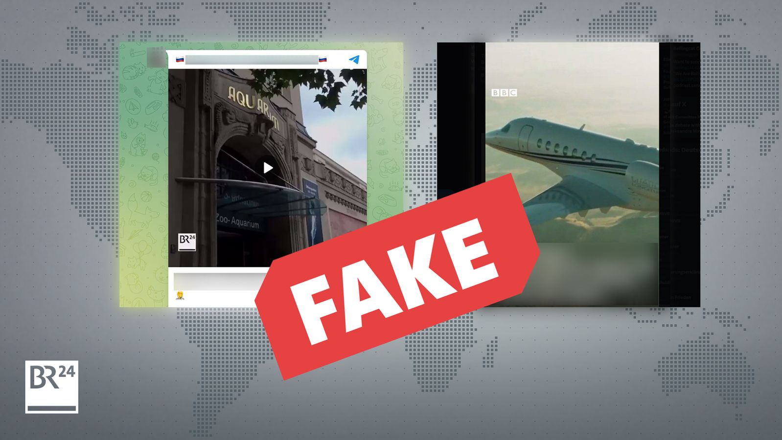 Image accompanying In einem gefälschten BR24-Video wird behauptet, ein Ukrainer habe im Berliner Aquarium einen giftigen Fisch gestohlen.