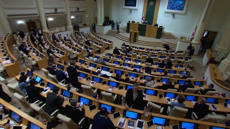 Blick in Georgiens Parlament.