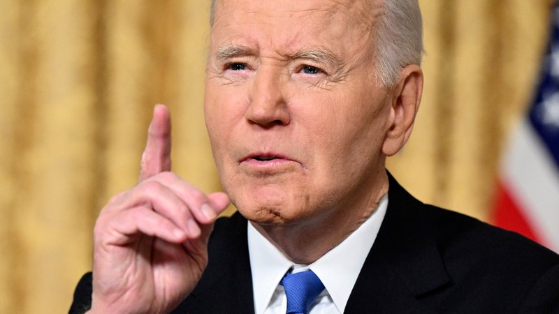 Joe Biden warnt vor einer Oligarchie in den USA. | Bild: picture alliance / ASSOCIATED PRESS | Mandel Ngan Joe Biden warnt vor einer Oligarchie in den USA.