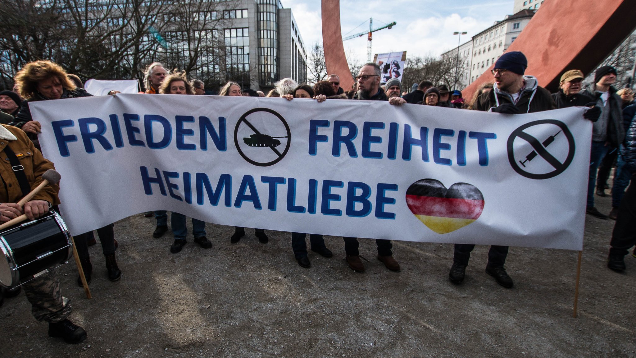 AfD-Demonstration gegen die Sicherheitskonferenz 2023 in München