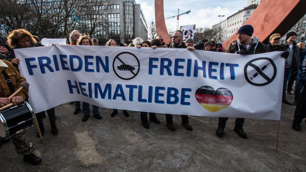 AfD-Demonstration gegen die Sicherheitskonferenz 2023 in München