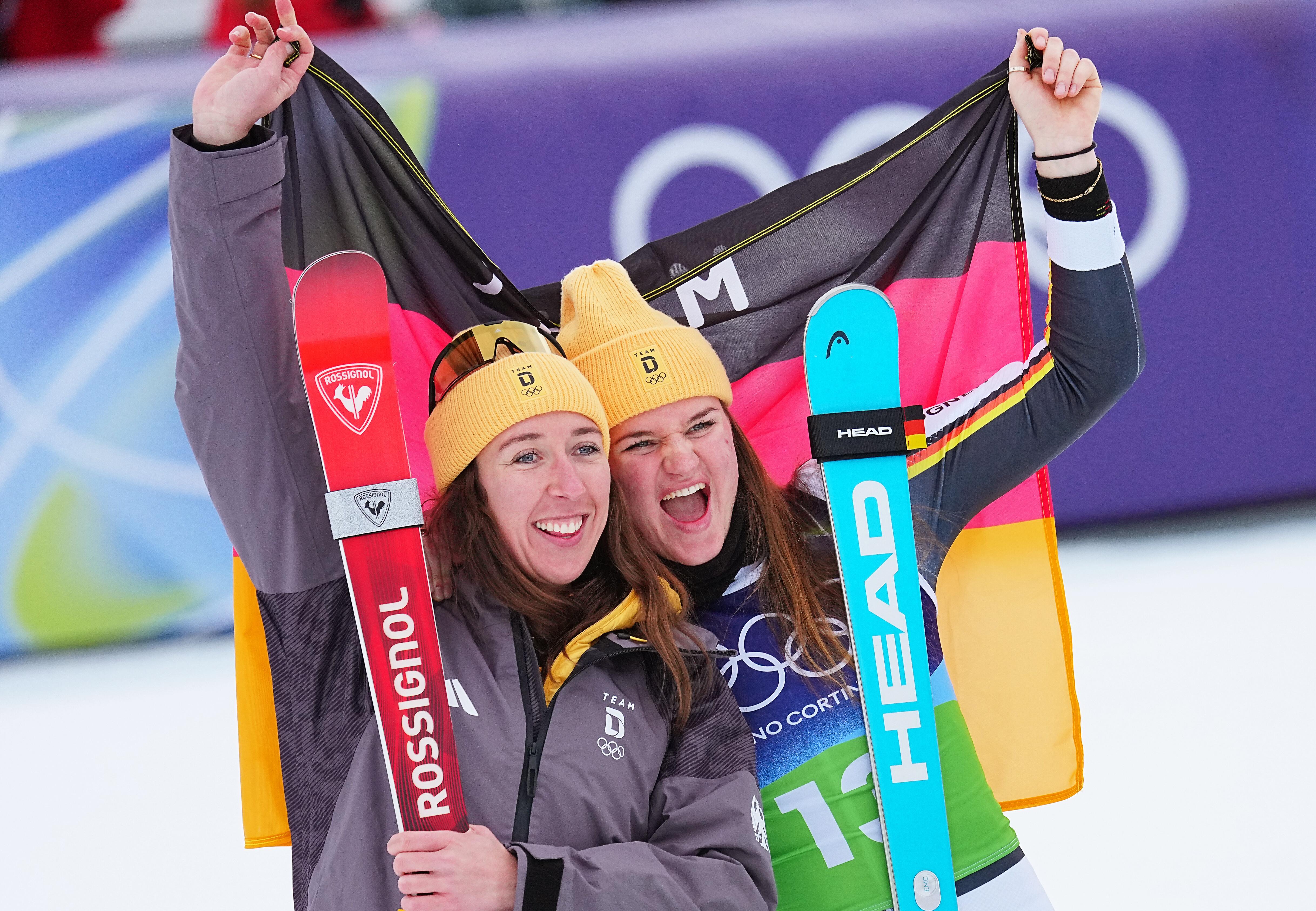 Kira Weidle-Winkelmann (links) und Emma Aicher