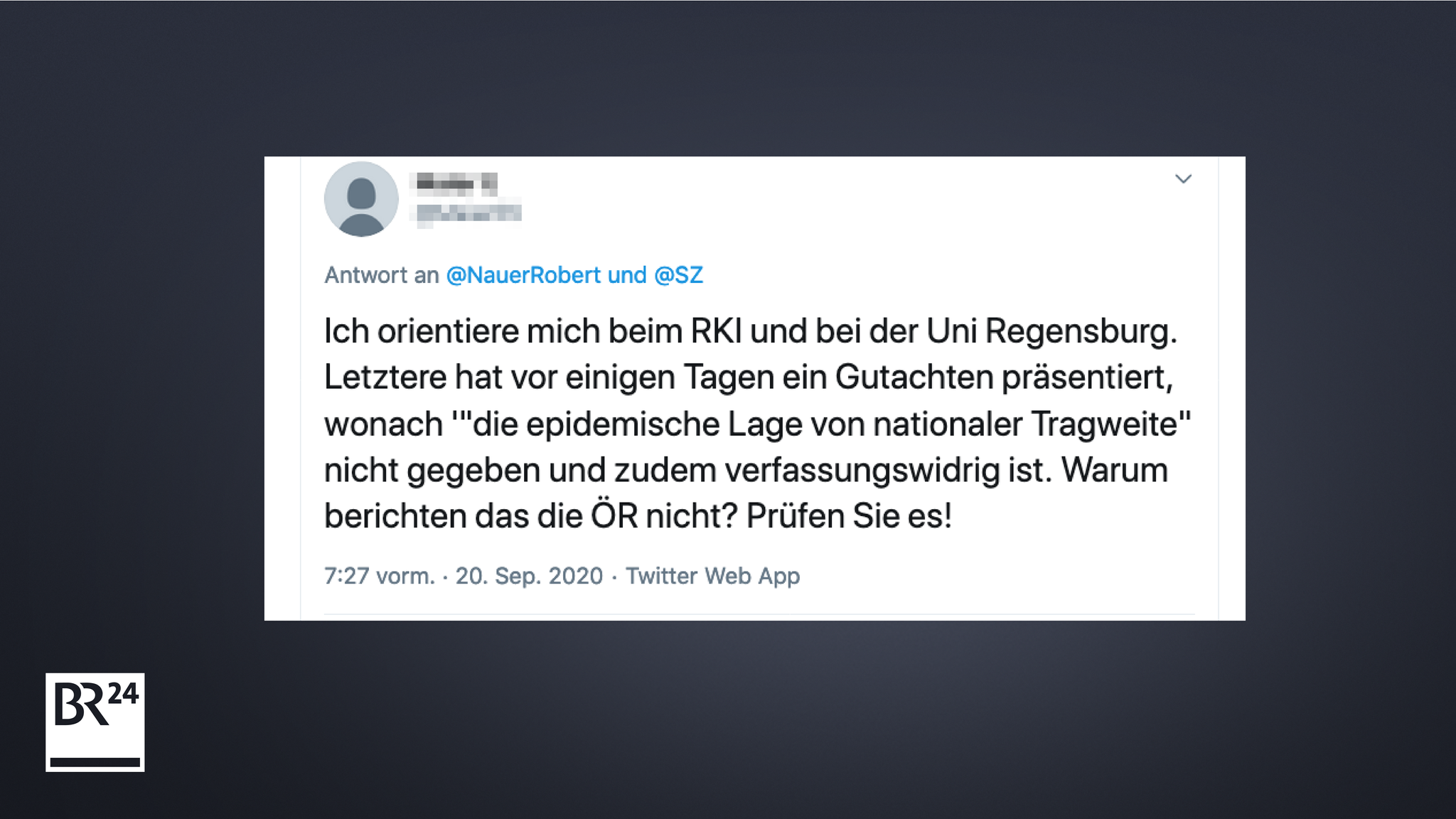 Der Verweis auf die Stellungnahmen kursiert bei Kritikern der Maßnahmen