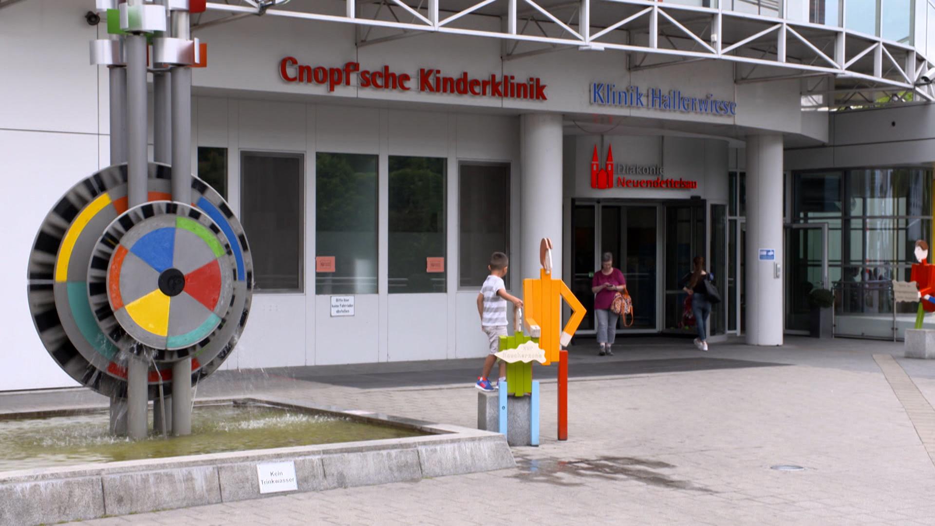 Die Cnopf´sche Kinderklinik und die Klinik Hallerwiese.