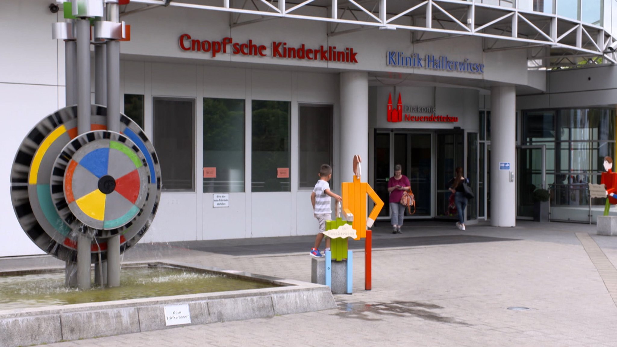Die Cnopf´sche Kinderklinik und die Klinik Hallerwiese. | Bild: BR Die Cnopf´sche Kinderklinik und die Klinik Hallerwiese.