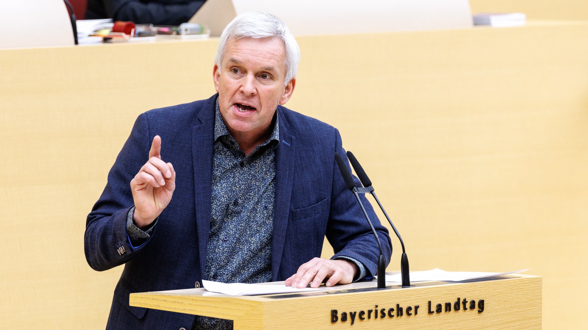 Ralf Stadler (AfD) spricht in der 36. Plenarsitzung des Bayerischen Landtags am 10.12.2024 in München. | Bild: picture alliance/dpa | Matthias Balk Ralf Stadler (AfD) spricht in der 36. Plenarsitzung des Bayerischen Landtags am 10.12.2024 in München.