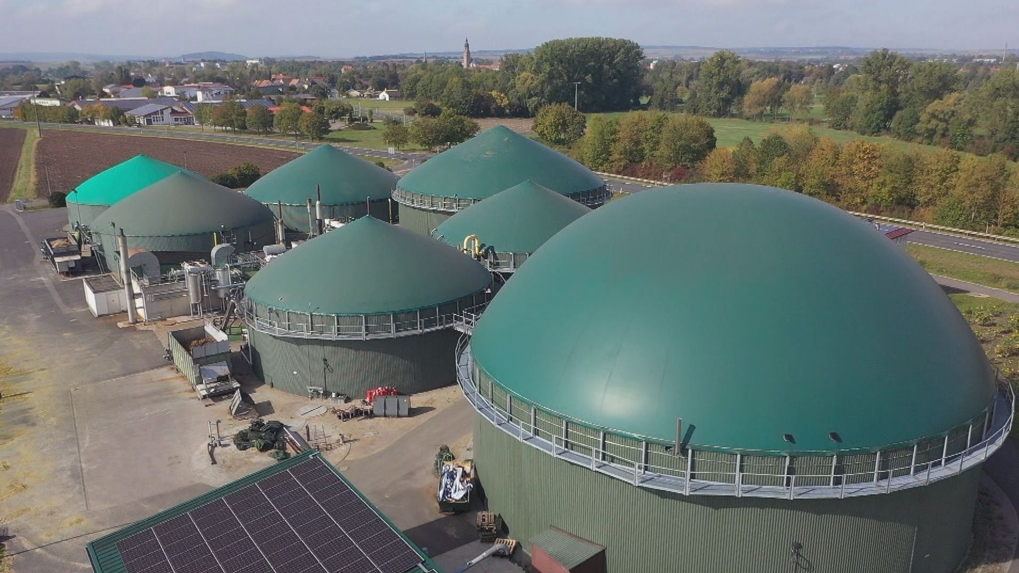 Biogasanlage in Bad Königshofen (Lkr. Rhön-Grabfeld)