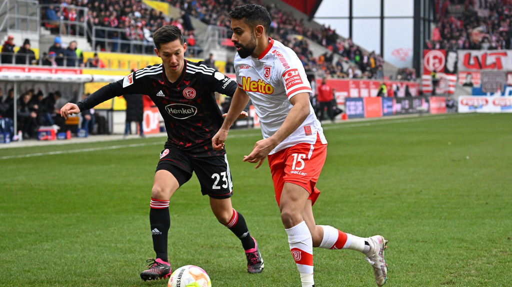 Jahn Regensburg gegen Düsseldorf | Bild: picture alliance / Sportfoto Zink / Wolfgang Zink Jahn Regensburg gegen Düsseldorf